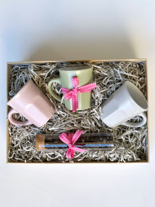 Pinkish Mini Mugs Gift