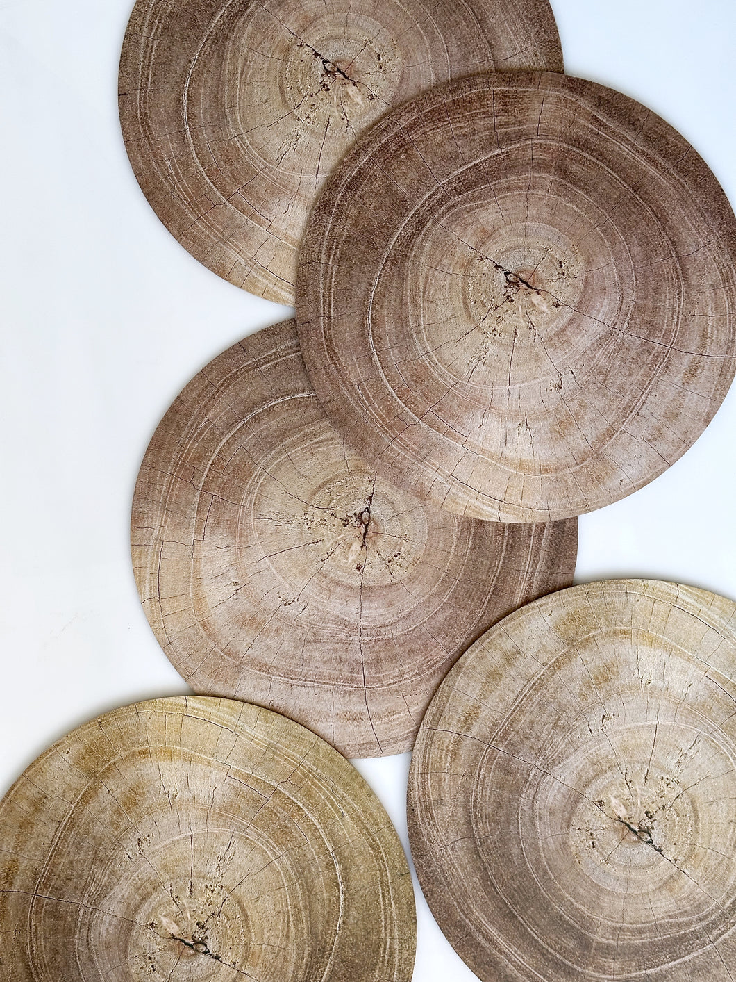 Round Wooden Branch Placemats