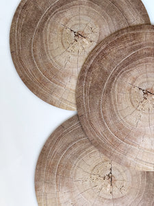 Round Wooden Branch Placemats