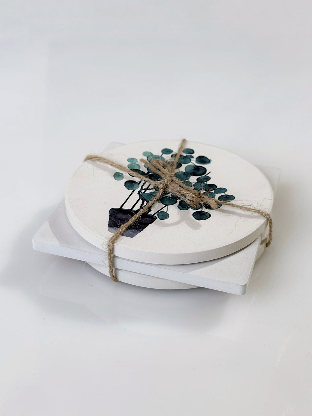 Nature Ceramic Coasters Set of Three