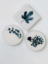 Load image into Gallery viewer, Nature Ceramic Coasters Set of Three
