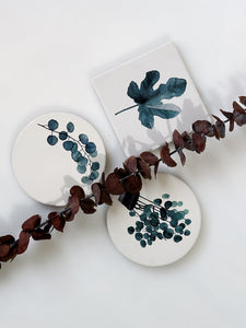 Nature Ceramic Coasters Set of Three