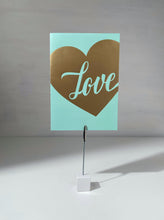 Load image into Gallery viewer, Gold Heart Love Gift Card

