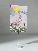 Load image into Gallery viewer, Metallic Swan Happy Birthday Gift Card
