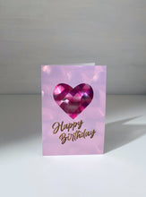 Load image into Gallery viewer, 3D Heart Happy Birthday Gift Card
