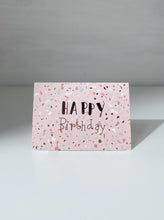 Load image into Gallery viewer, Metallic Rose Gold Happy Birthday Pink Gift Card
