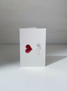 Floating Heart Love Gift Card