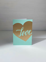 Load image into Gallery viewer, Gold Heart Love Gift Card
