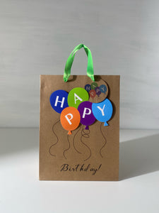 Pop out Happy Birthday balloon Bag