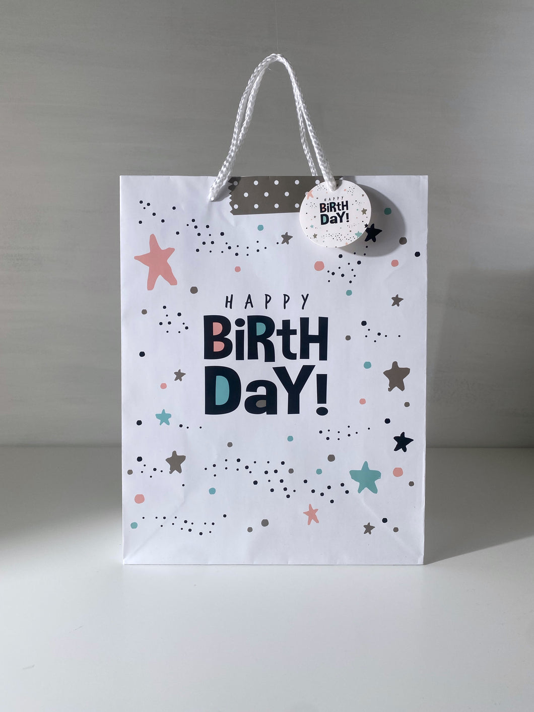 Stars and dots Happy Birthday Bag