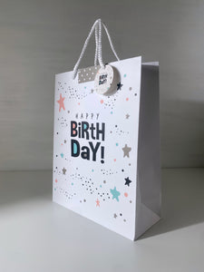Stars and dots Happy Birthday Bag