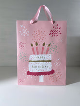 Load image into Gallery viewer, Glittered Birthday Cake Pink Bag
