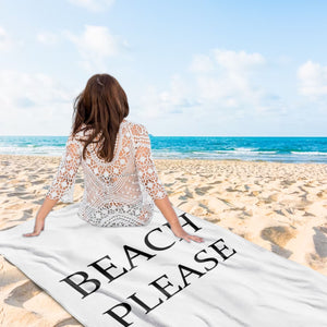 Beach Please Microfiber Tanning Towel