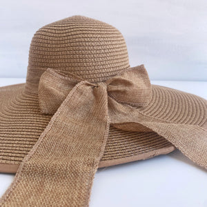 Ladies Brown Beach Hat