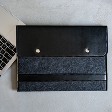 Load image into Gallery viewer, Black 13 inch Macbook Pro &amp; Air Sleeve

