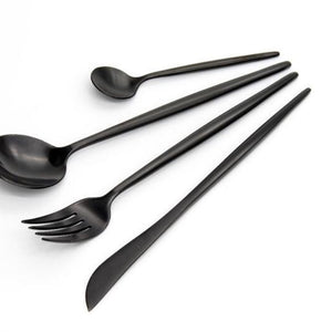 Black Matte Cutlery Set