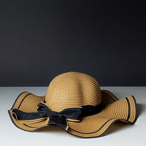 Korean Style Wavy Brown Beach Hat