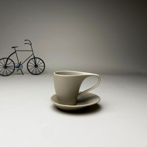 Beige Minimalist Turkish Coffee Espresso Cup