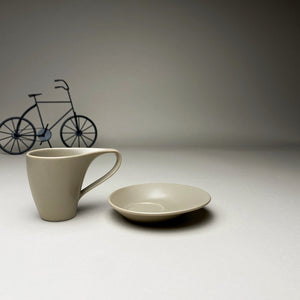 Beige Minimalist Turkish Coffee Espresso Cup