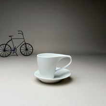 Load image into Gallery viewer, White Minimalist Turkish Coffee Espresso Cup
