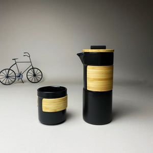 Bamboo Wood French Press & Cup