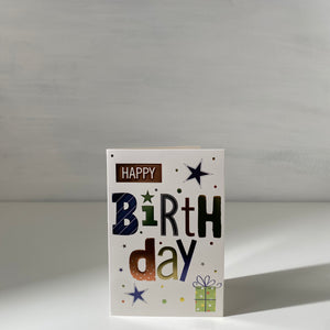 Colorful Embossed Gift Card