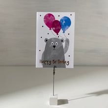 Load image into Gallery viewer, Bear with Birthday Balloon Gift Card
