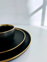 Load image into Gallery viewer, The Black Onyx Plates Set of Three with Bowl
