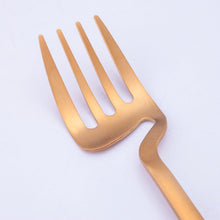 Load image into Gallery viewer, Gold Matte Germanic Cutlery Set
