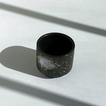 Load image into Gallery viewer, Black &amp; White Rust Circle Japanese Style Coffee/Tea Cup
