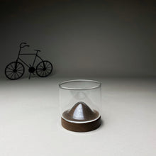 Load image into Gallery viewer, Espresso Glass with Dark Wooden Stand
