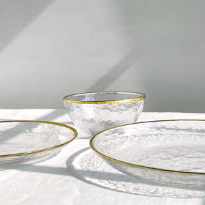 The Crystal Plates Set of Three with Bowl
