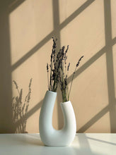 Load image into Gallery viewer, Asymmetrical White Vase
