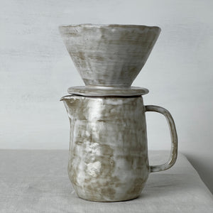 Stone Shaped Coffee Filter Pot with Mug