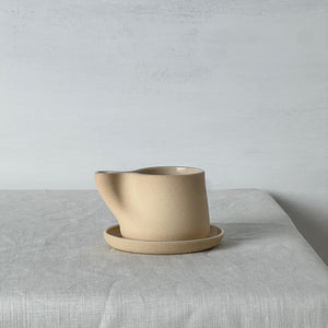 The Sandy White Infinity Shaped Espresso Turkish Coffee Cup