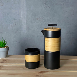 Bamboo Wood French Press & Cup