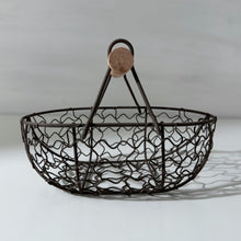 Load image into Gallery viewer, Mini Grey Vintage Wire Egg Basket
