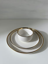 Load image into Gallery viewer, The White Pearl Plates Set of Three with Bowl
