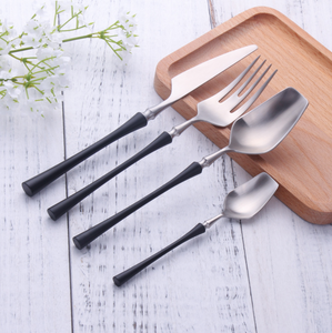 Medieval Ages Black & Silver Cutlery Set