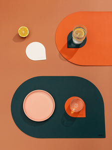 Drop Shaped Leather Placemat