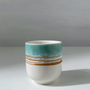 Light Blue & White Japanese Style Coffee/Tea Cup